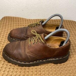 Vintage Dr Martens 1561 Women's Sz 6 Brown Leather Oxford Shoes Made In England
